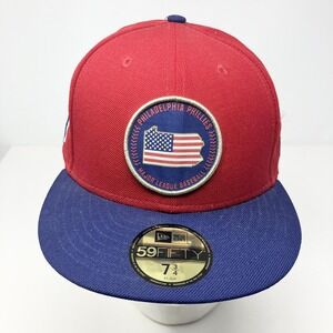 Philadelphia Phillies Hat Cap Fitted Mens 7 3/4 MLB Baseball 59FIFTY‎ New Era